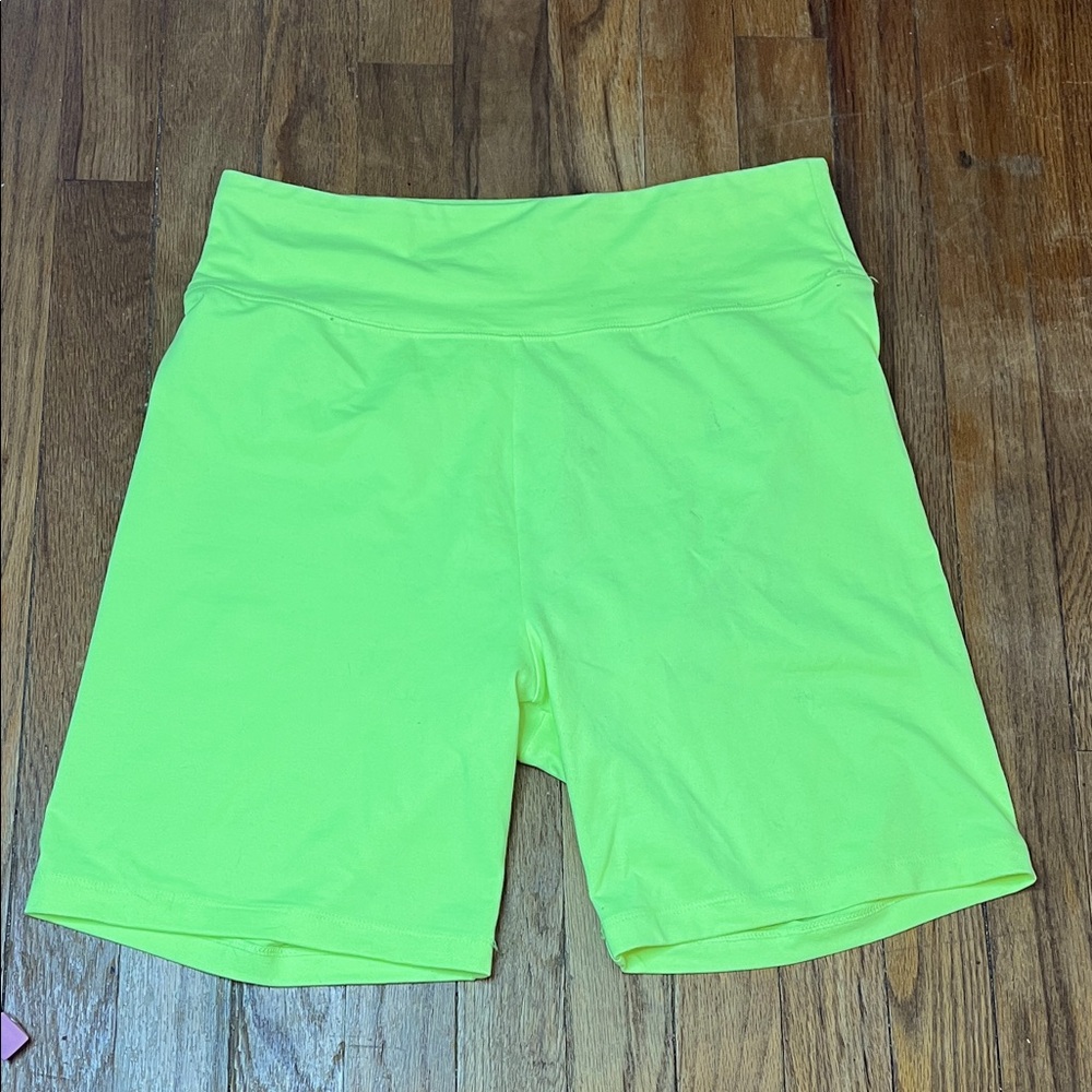 American Eagle Outfitters Neon Green Bike Shorts size L